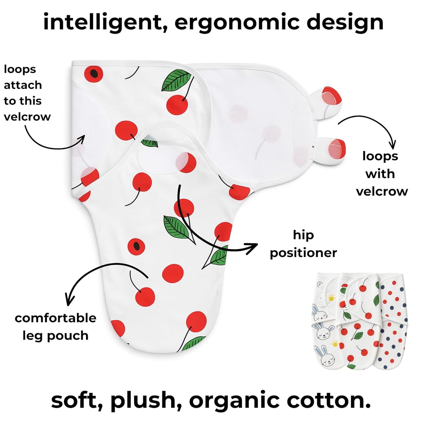 Organic Cotton Baby Swaddle Set™